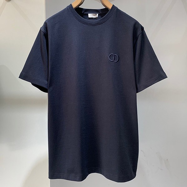 入手困難 ディオール CDアイコン Tシャツ 偽物 刺しゅう クルーネック 4色 013J600A0677